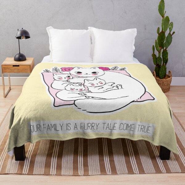 Item preview, Our family is a furry tale come true #CatGifts #CatLady #CatMom #CatDad #CatLife designed and sold by Anna Halasek.