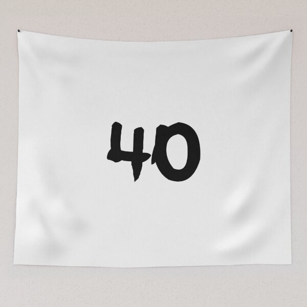Item preview, 40, forty, black, ninja designed and sold by Numbers-Art.