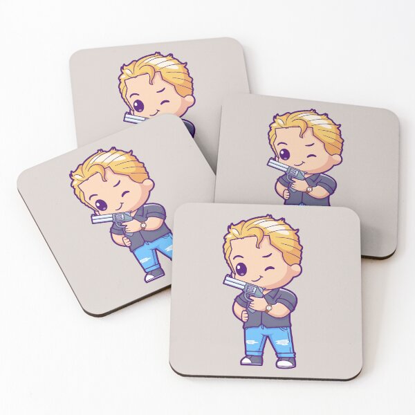 Item preview, Cute Man Holding Gun Pistol Cartoon Vector Icon designed and sold by hjian8219.