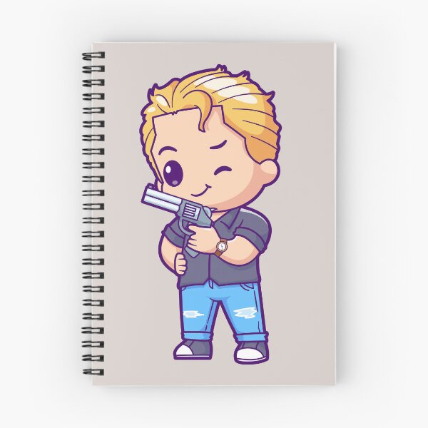 Item preview, Cute Man Holding Gun Pistol Cartoon Vector Icon designed and sold by hjian8219.