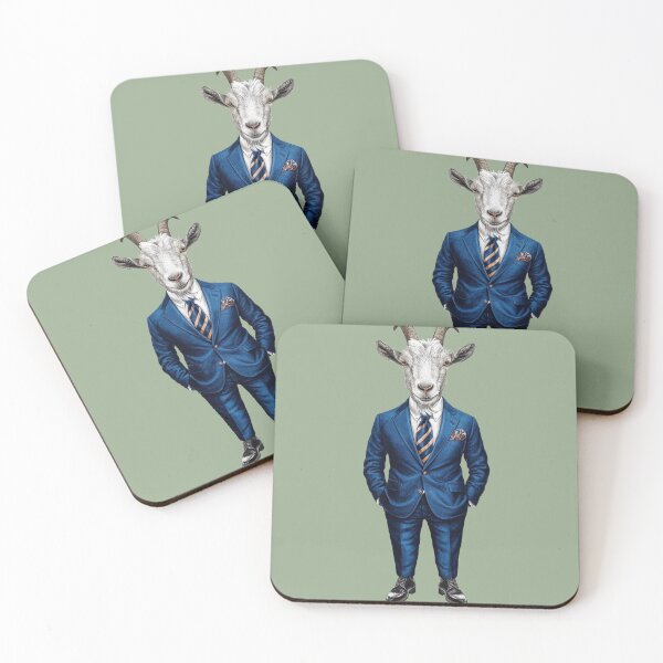 Item preview, A corperate goat in a suit and tie designed and sold by NiRia Spot.