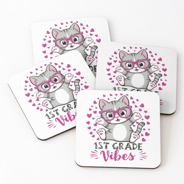 Item preview, First 1St Grade Vibes Cute Cat Student Teacher Back To School  designed and sold by Smix Pixels.