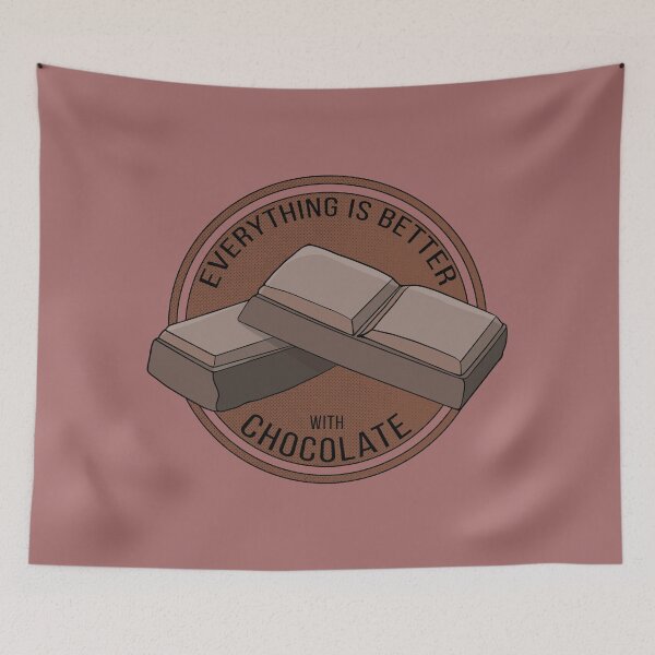 Item preview, Everything is better with chocolate designed and sold by shopdiego.