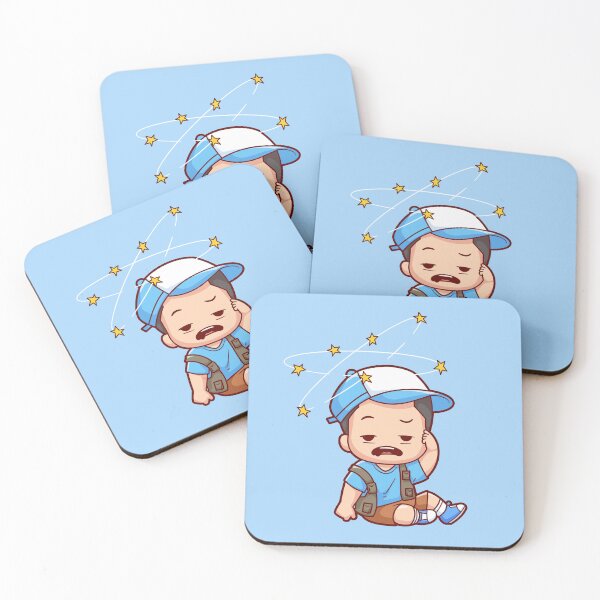 Item preview, Cute Boy with Headache Cartoon Vector Icon designed and sold by hjian8219.