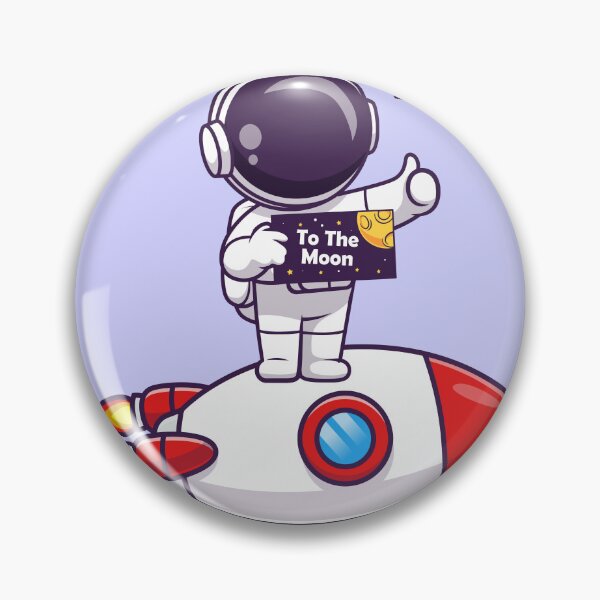 Item preview, Cute Astronaut Holding Space Board with Rocket Cartoon Vector Icon designed and sold by hjian8219.