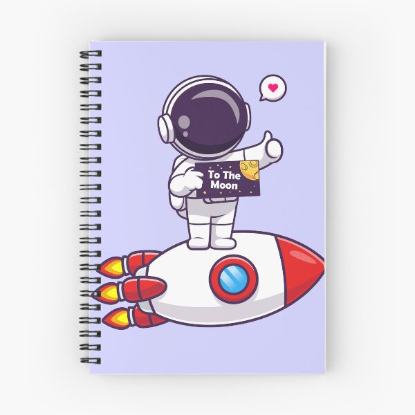 Item preview, Cute Astronaut Holding Space Board with Rocket Cartoon Vector Icon designed and sold by hjian8219.