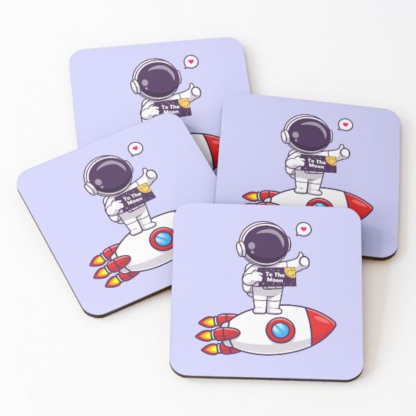 Item preview, Cute Astronaut Holding Space Board with Rocket Cartoon Vector Icon designed and sold by hjian8219.