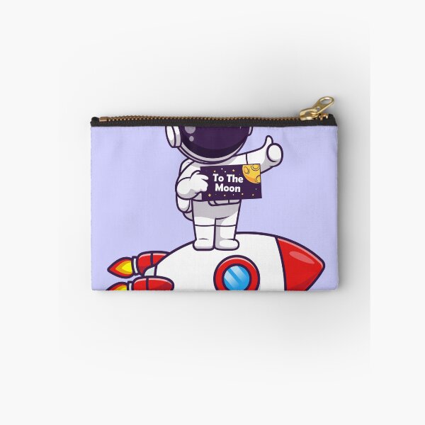 Item preview, Cute Astronaut Holding Space Board with Rocket Cartoon Vector Icon designed and sold by hjian8219.