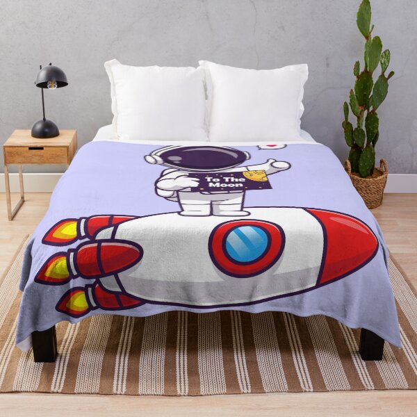 Item preview, Cute Astronaut Holding Space Board with Rocket Cartoon Vector Icon designed and sold by hjian8219.