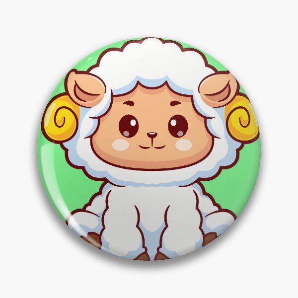 Item preview, Cute Sheep Sitting Cartoon Vector Icon designed and sold by hjian8219.