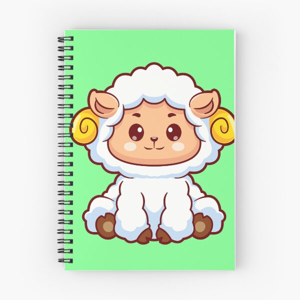 Item preview, Cute Sheep Sitting Cartoon Vector Icon designed and sold by hjian8219.