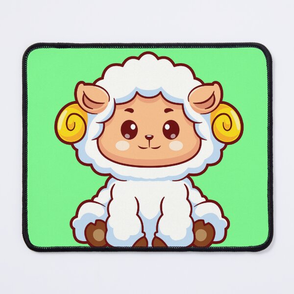 Item preview, Cute Sheep Sitting Cartoon Vector Icon designed and sold by hjian8219.