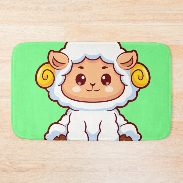 Item preview, Cute Sheep Sitting Cartoon Vector Icon designed and sold by hjian8219.