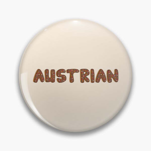 Item preview, Austrian Word Shaped Like Chocolate Donuts  designed and sold by DonutsWords.