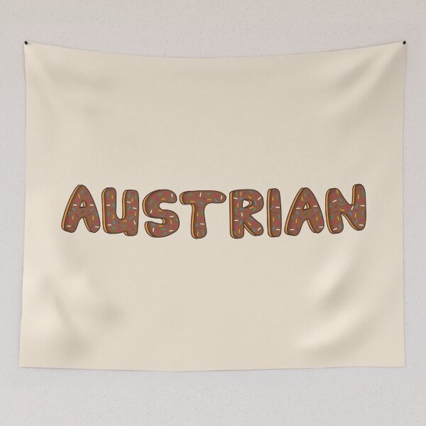 Item preview, Austrian Word Shaped Like Chocolate Donuts  designed and sold by ITCHAWAWAA.
