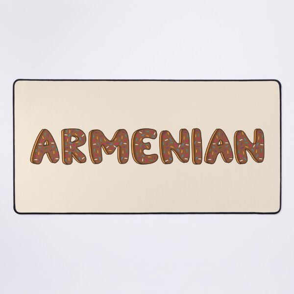 Item preview, Armenian Word Shaped Like Chocolate Donuts designed and sold by DonutsWords.
