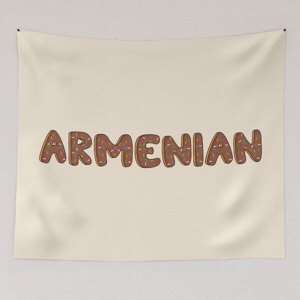 Item preview, Armenian Word Shaped Like Chocolate Donuts  designed and sold by DonutsWords.