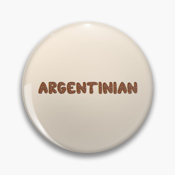 Item preview, Argentinian Word Shaped Like Chocolate Donuts  designed and sold by DonutsWords.