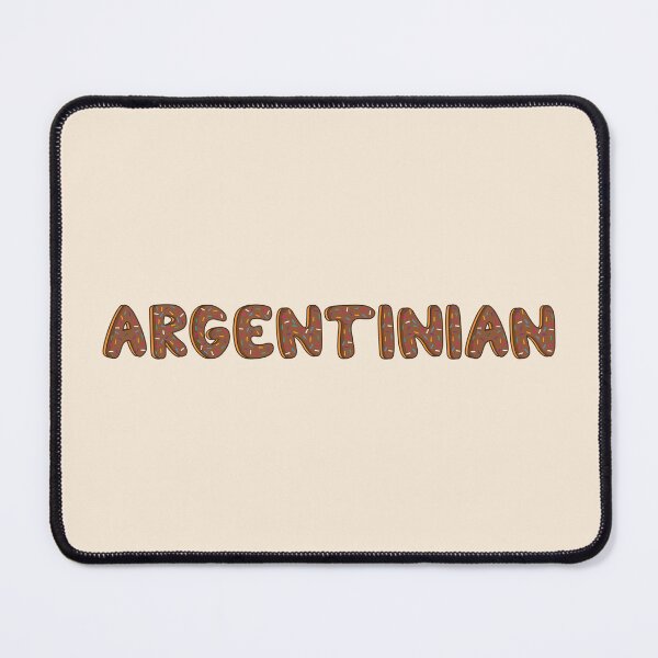 Item preview, Argentinian Word Shaped Like Chocolate Donuts designed and sold by DonutsWords.