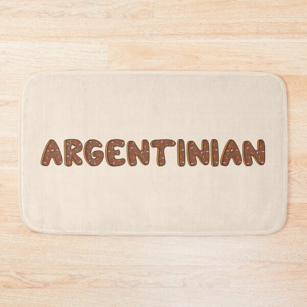 Item preview, Argentinian Word Shaped Like Chocolate Donuts  designed and sold by DonutsWords.
