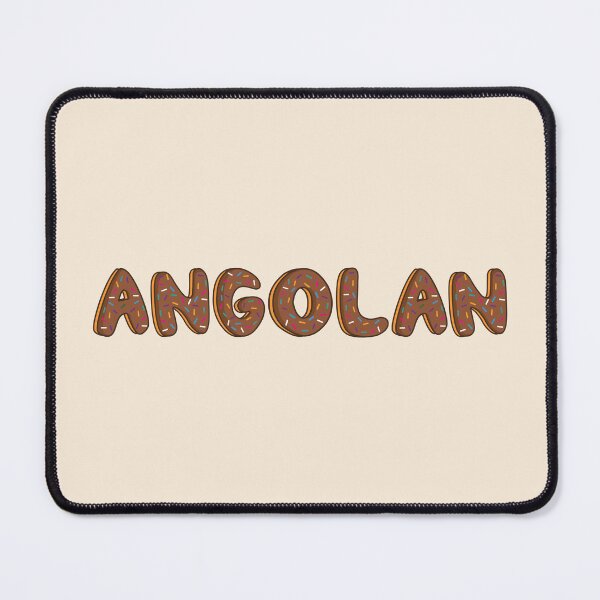 Item preview, Angolan Word Shaped Like Chocolate Donuts designed and sold by DonutsWords.