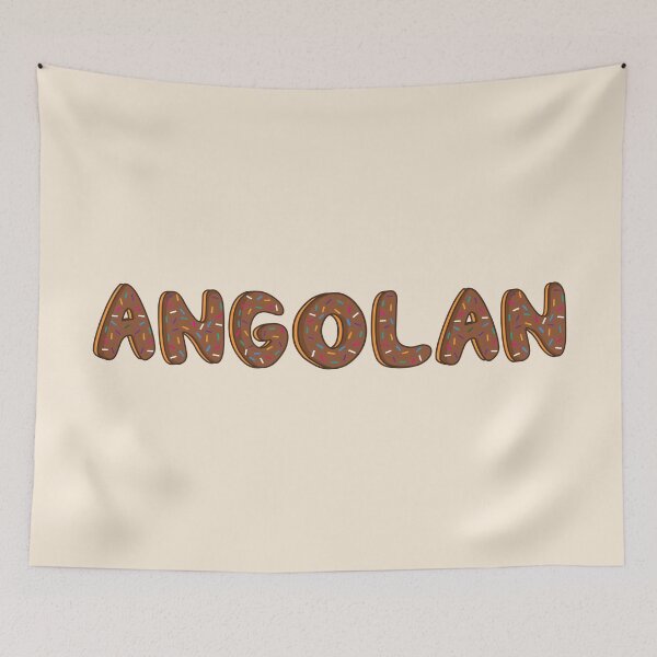 Item preview, Angolan Word Shaped Like Chocolate Donuts  designed and sold by DonutsWords.