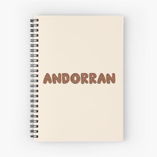 Item preview, Andorran Word Shaped Like Chocolate Donuts  designed and sold by DonutsWords.