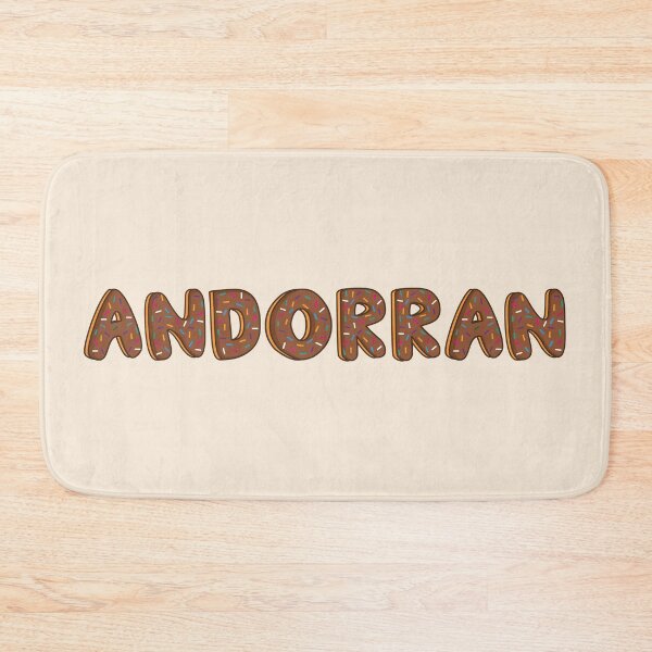 Item preview, Andorran Word Shaped Like Chocolate Donuts  designed and sold by DonutsWords.