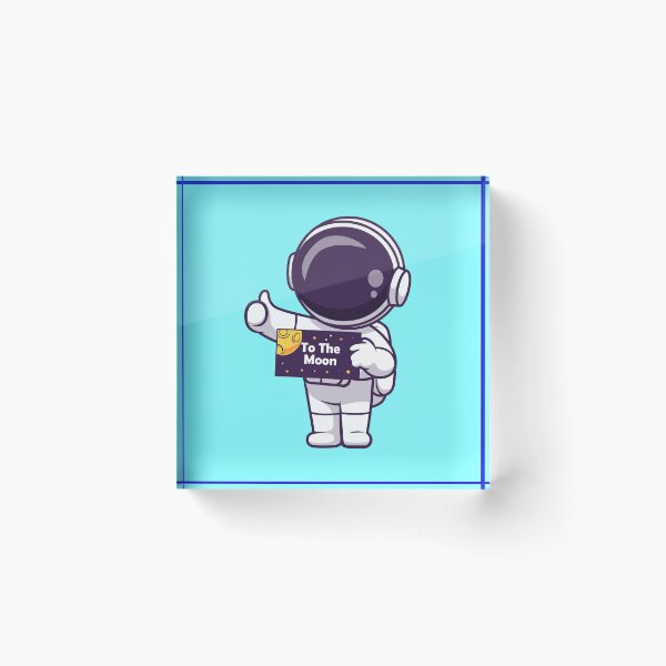 Item preview, Cute Astronaut Holding Moon Board Cartoon Vector Icon designed and sold by hjian8219.