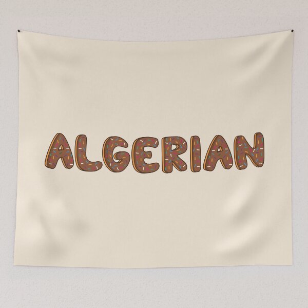 Item preview, Algerian Word Shaped Like Chocolate Donuts  designed and sold by DonutsWords.