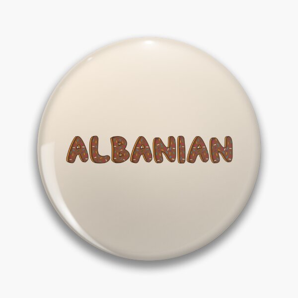 Item preview, Albanian Word Shaped Like Chocolate Donuts  designed and sold by DonutsWords.