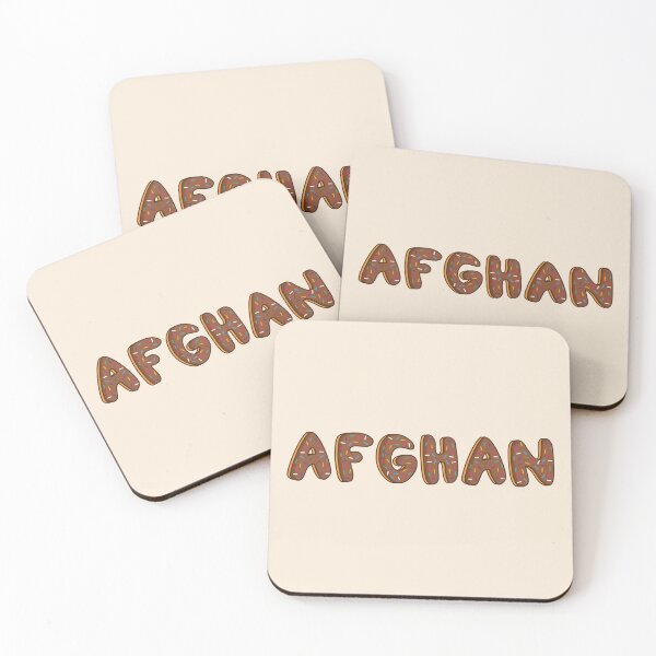 Item preview, Afghan Word Shaped Like Chocolate Donuts  designed and sold by DonutsWords.