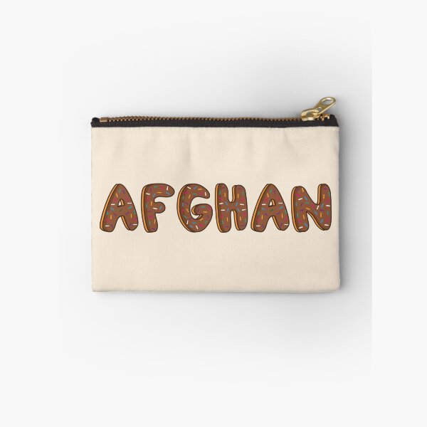 Item preview, Afghan Word Shaped Like Chocolate Donuts  designed and sold by DonutsWords.
