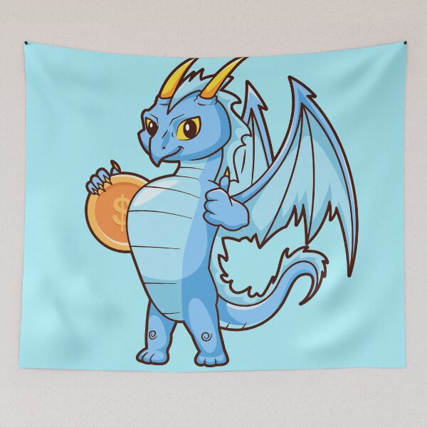 Item preview, Cute Dragon Art Illustration designed and sold by hjian8219.