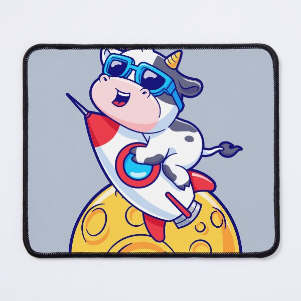 Item preview, Cute Cow Flying with Rocket Cartoon Vector Icon designed and sold by hjian8219.