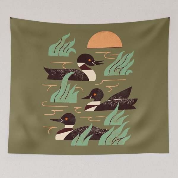 Item preview, Loons At Dusk designed and sold by Renea L Thull.