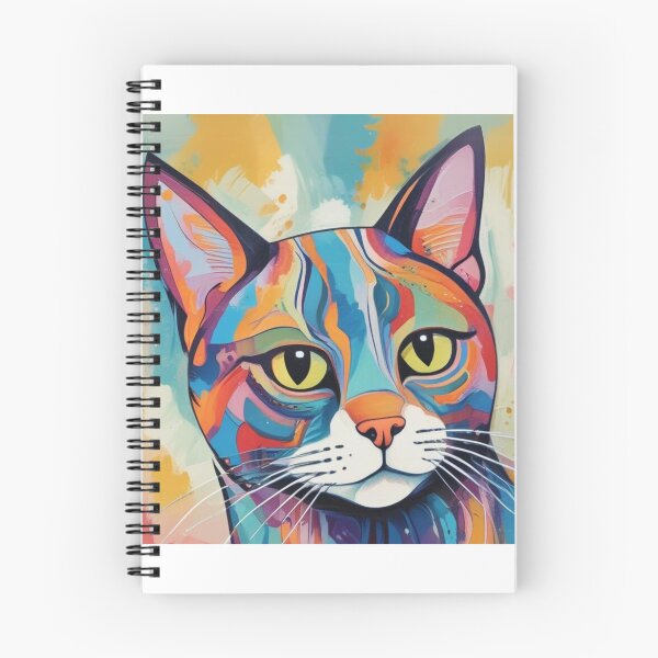 Aperçu de l'œuvre Chat coloré créée et vendue par InkGlow.