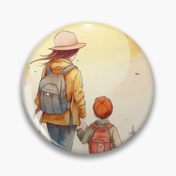 Item preview, Mom and Son Nature Walk designed and sold by irasbluerose.