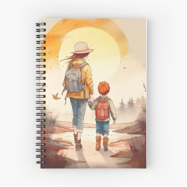 Item preview, Mom and Son Nature Walk designed and sold by irasbluerose.