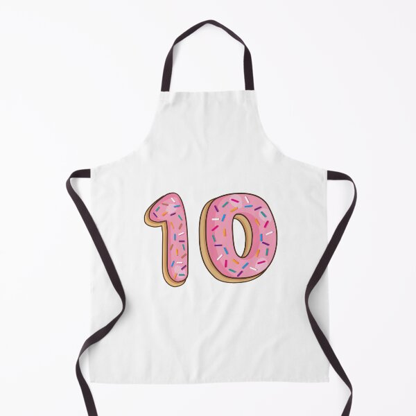 Item preview, Number Ten 10 Shaped Like Donuts designed and sold by DonutsWords.