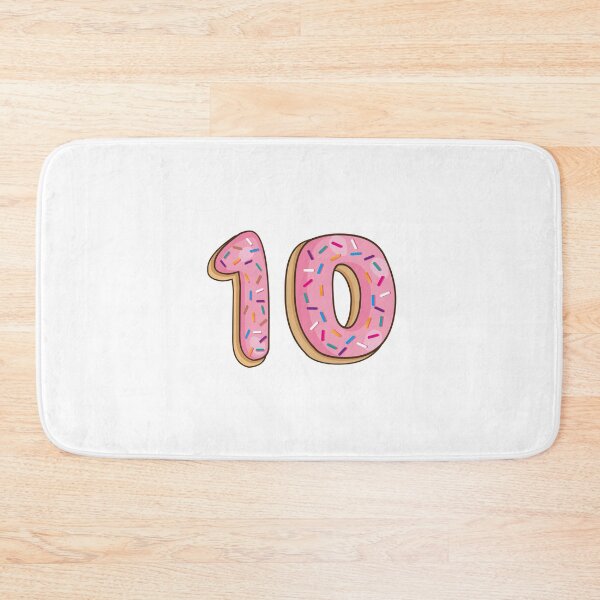 Item preview, Number Ten 10 Shaped Like Donuts designed and sold by DonutsWords.