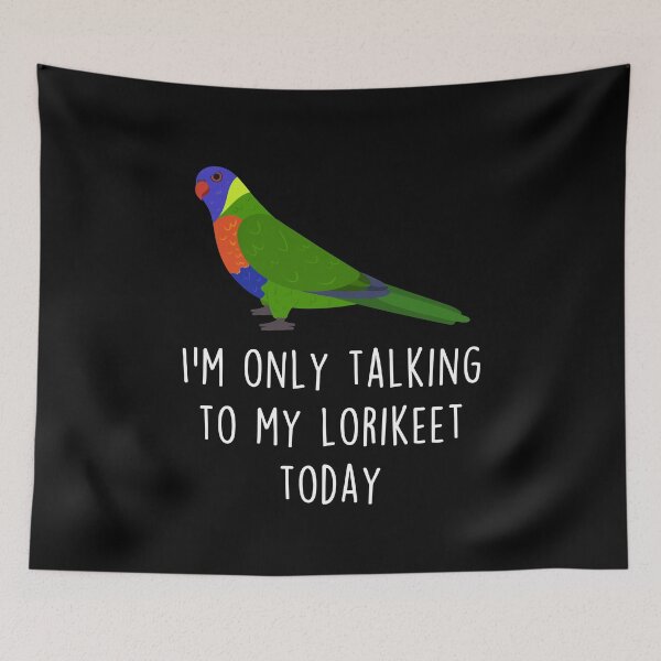 Item preview, Rainbow Lorikeet Parrot Talking To designed and sold by Clara Hollins.