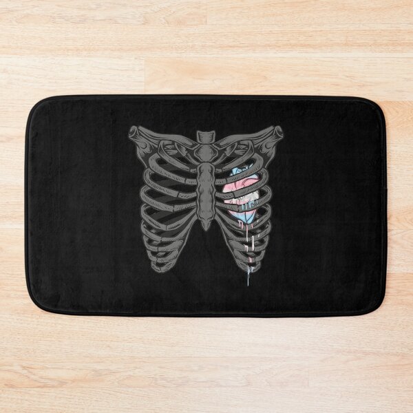 Item preview, Transgender Rib Cage Heart LGBT Pride Flag designed and sold by Clara Hollins.