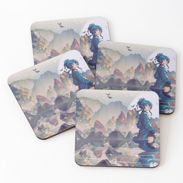 Item preview, Anime lady in dreamy scenery designed and sold by Dynasmyth.