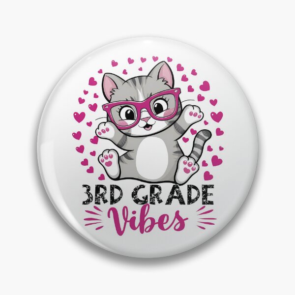 Item preview,  3rd Third Grade Vibes Cute Cat Student Teacher Back To School  designed and sold by Smix Pixels.