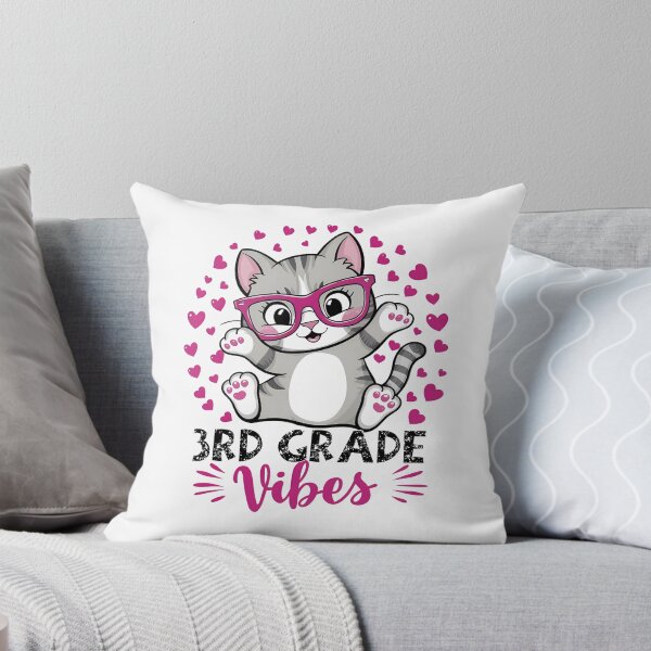 Item preview,  3rd Third Grade Vibes Cute Cat Student Teacher Back To School  designed and sold by Smix Pixels.