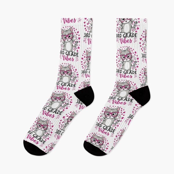 Item preview,  3rd Third Grade Vibes Cute Cat Student Teacher Back To School  designed and sold by Smix Pixels.