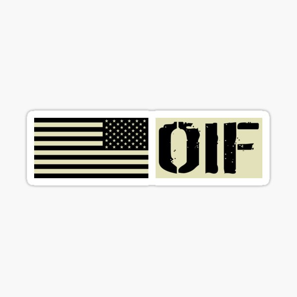 Item preview, U.S. Military: OIF (Black Flag) designed and sold by Jared Davies.