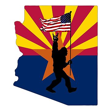 Artwork thumbnail, Friendly Bigfoot in Arizona  by NativeGraffix