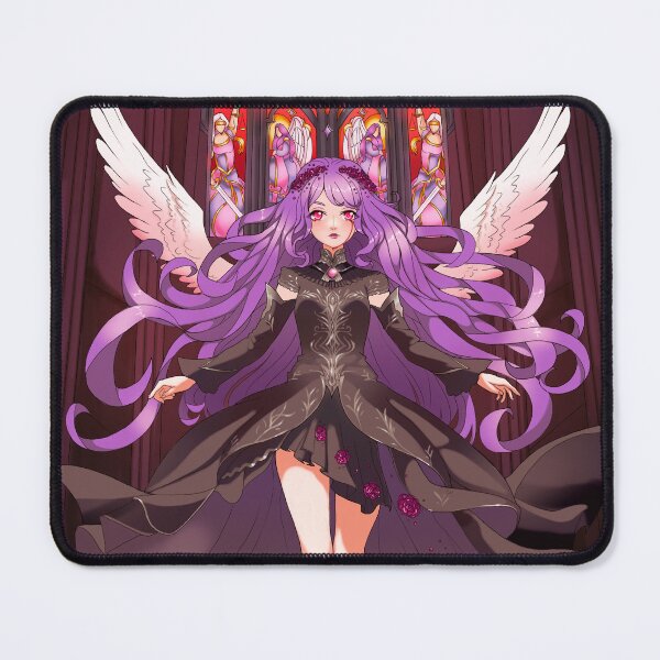 Item preview, dark angelic purple hair anime lady designed and sold by Dynasmyth.